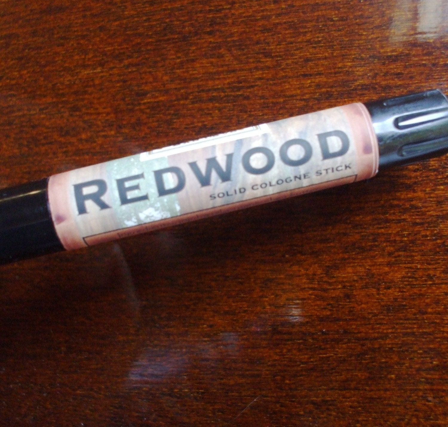 Solid COLOGNE Stick - REDWOOD - brisk woodland scent by Man Cave Soapworks-ships FREE with purchase