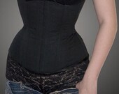 Meschantes Ready to Wear Black Training Corset for Daily Wear - Your Size
