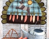 Carrot Season is Hare (Wool Applique Pattern)