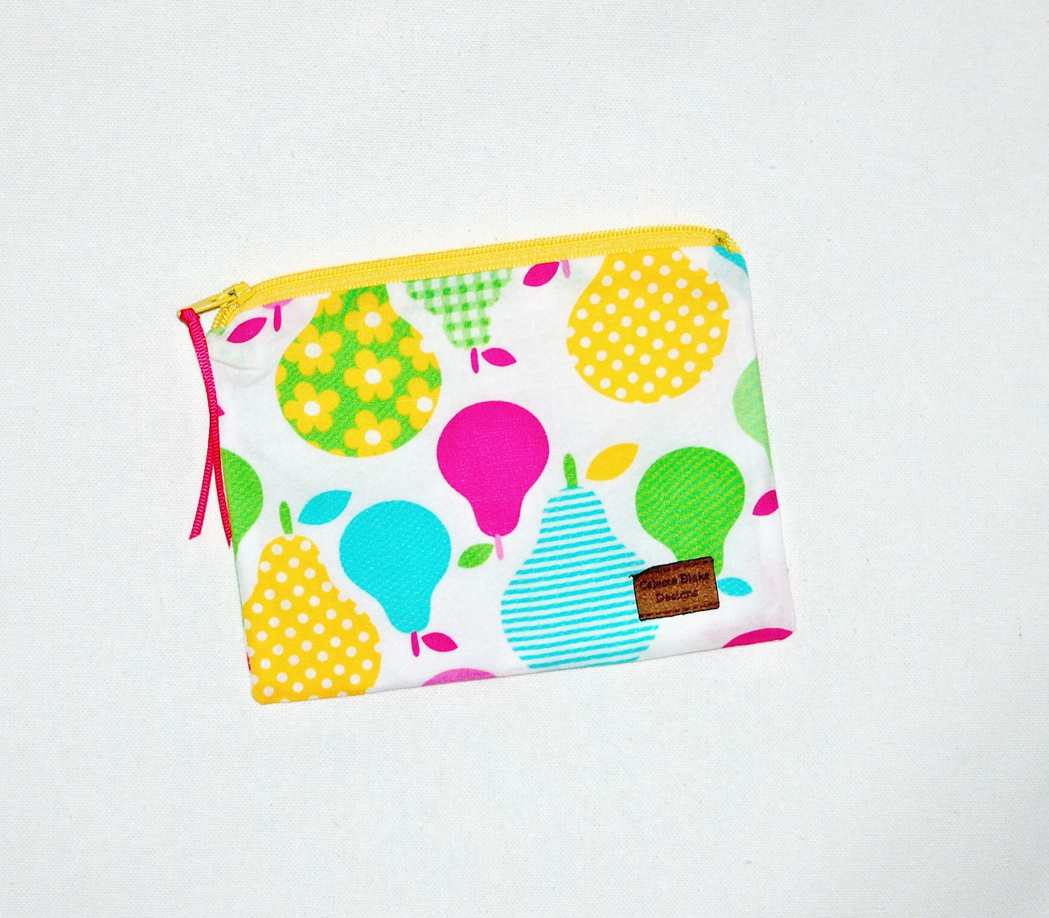 Calico Pears - Reusable Snack Size Bag -  Eco Friendly - Zippered Bag - Zipper Closure