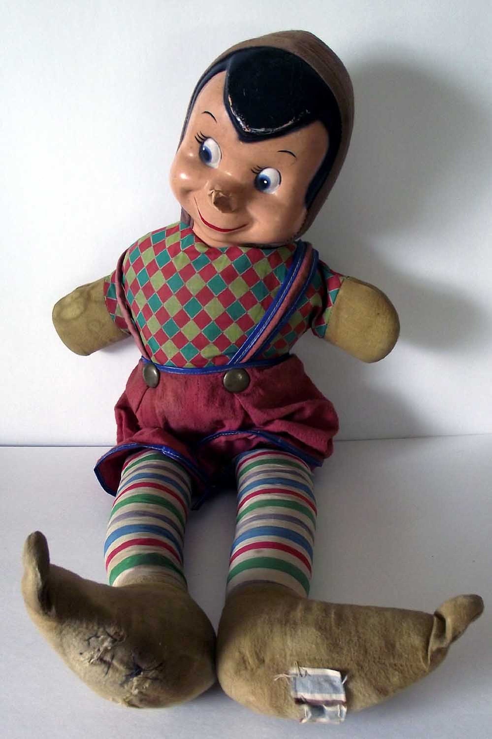 Adorable Vintage Stuffed Elf Doll