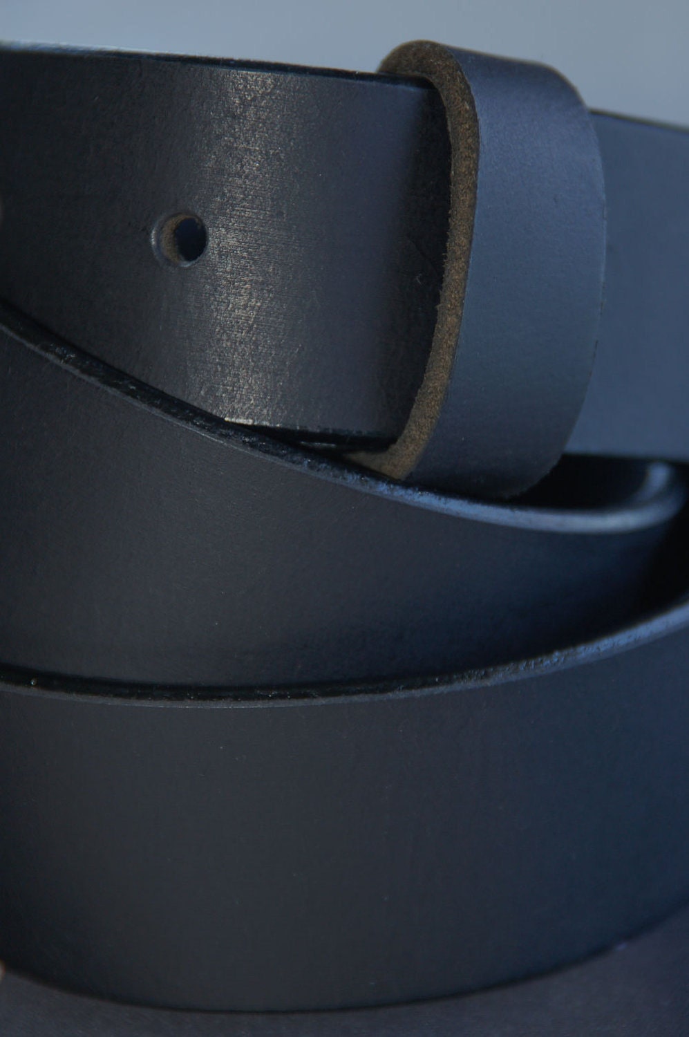 Black 1-1/2" Genuine Full Grain Leather  BUFFALO  Belt  fits Size 44"-48" High Quality, Durable