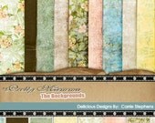 Shabby Chic Digital Paper - Pretty Mama - Vintage Style Floral Backgrounds - Mothers Day - Flower Pattern Il_170x135