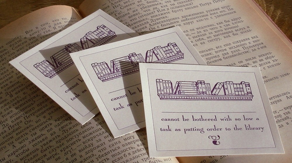 SNOBBY INTELLECTUAL Letterpress Bookplates 10 Pack