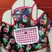 Little Girls Art Smock or Cooking Apron in Retro Cherries Wipe Clean Vinyl