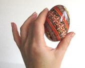Duck  Egg pysanka, traditional design, Ukrainian Easter eggs hand painted eggs