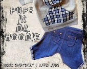 Dog Clothes Pattern to Sew Hoodie & Jeans Unisex PDF Pattern