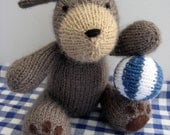 Mortimer Puppy Dog and beach ball toy Knitting Patterns