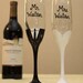 Mr. and Mrs. Personalized Champagne Flutes