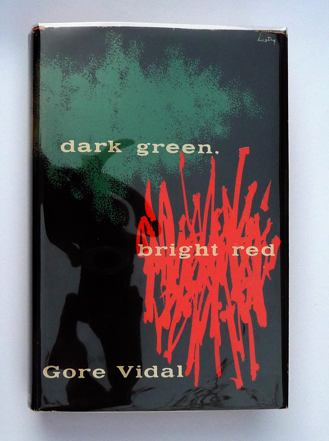 Alvin Lustig dustcover design - Dark Green, Bright Red by Gore Vidal