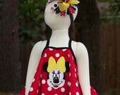 OH MY Minnie Embroidered Swing Top Dress 0-3mths, 3-6mths, 6-12mths, 12-18mths, 18-24mths