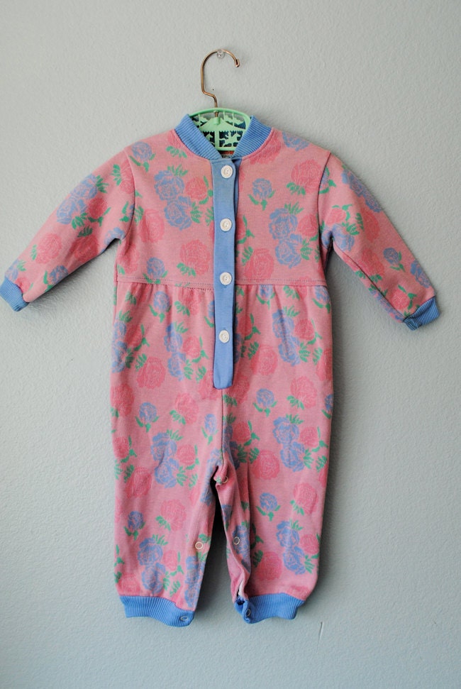 vintage healthtex roses jumper