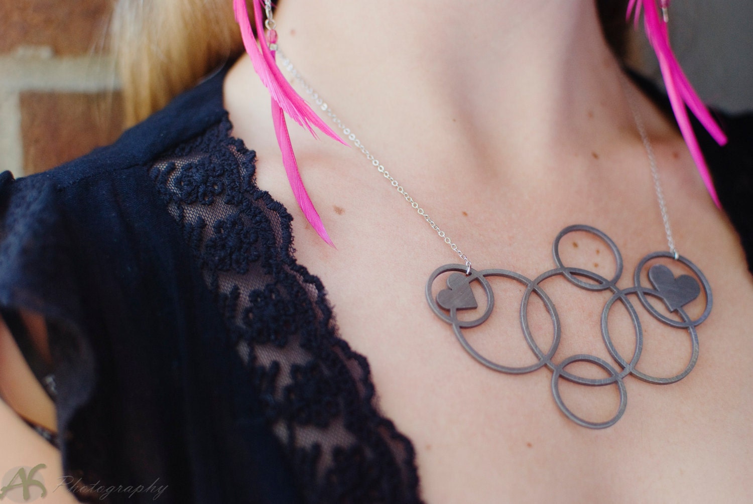 I Heart Bubbles Necklace