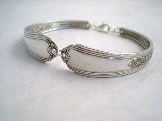 Spoon Bracelet Silverware Jewelry Vintage Silver - JEWEL 1938