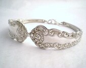 CORDOVA 1898 - Antique Upcycled Silverplate Spoon Bracelet - Silverware Flatware Jewelry