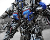 Dieselpunk Recycled Metal Brave Giant Robot (made-to-order)