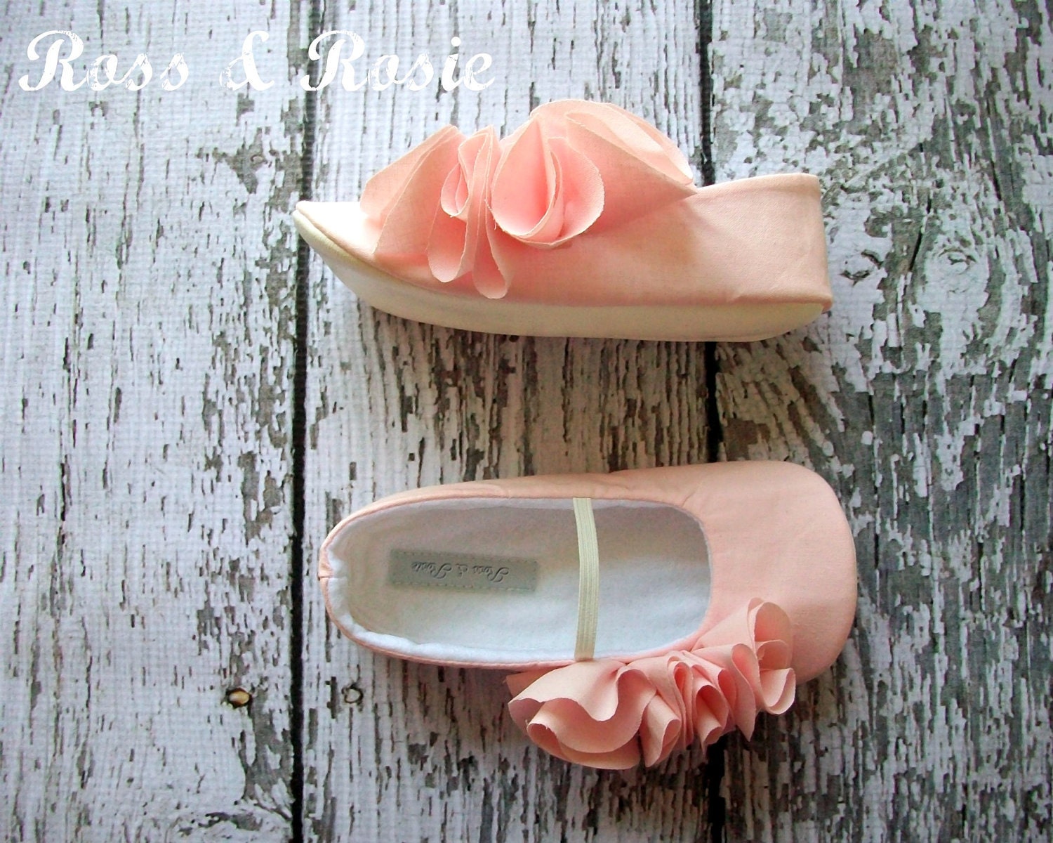 Handmade Shoes, Baby, Toddler, Girl Soft Soled Booties & Ballet Flats...Pink Sookie