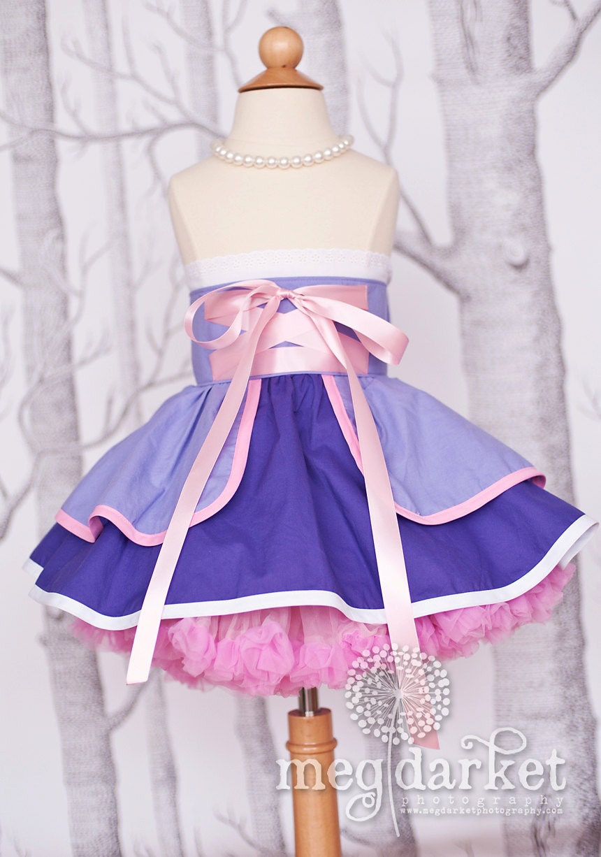 Rapunzel inspired Dress Up Costume Apron...Half Apron style...Made to Order