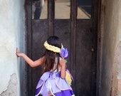 Rapunzel inspired Dress Up Costume Apron, Half Apron style... Made to Order