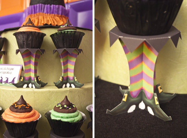 Lil' Witches Cupcake Stand - DIY Printable PDF Il_570xn