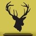 Vinyl Wall Decal Sticker Hanging Deer Head Silhoutte item 201A