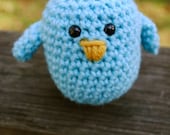 Woolie Baby Blue Bird Hand Crocheted Plush