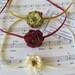 Nature  Colors  Petite Classic Set Red, Autumn, Antique White Flower Headbands  Gifts Photography Props