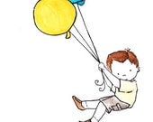 Balloon Boy 5x7 archival Print