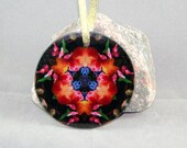 Tulip Hyacinth Glass Suncatcher Sacred Geometry Mandala Kaleidoscope Spring Fling