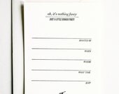 Dinner Party Invitations - Set of 8
