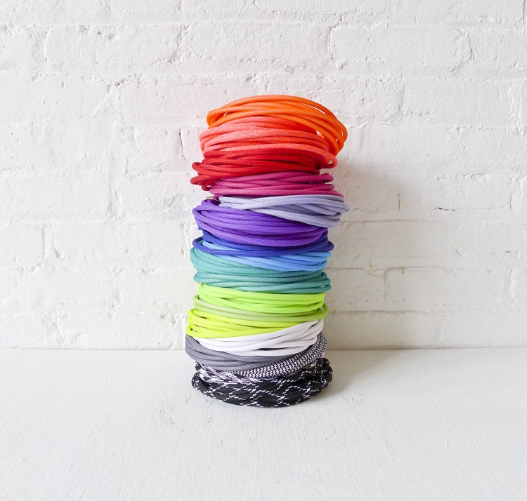 Design A Custom Hanging Light Color Cord Pendant- 8ft