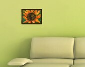 Art Print of Original Watercolor Painting. Sunflower Israel Art