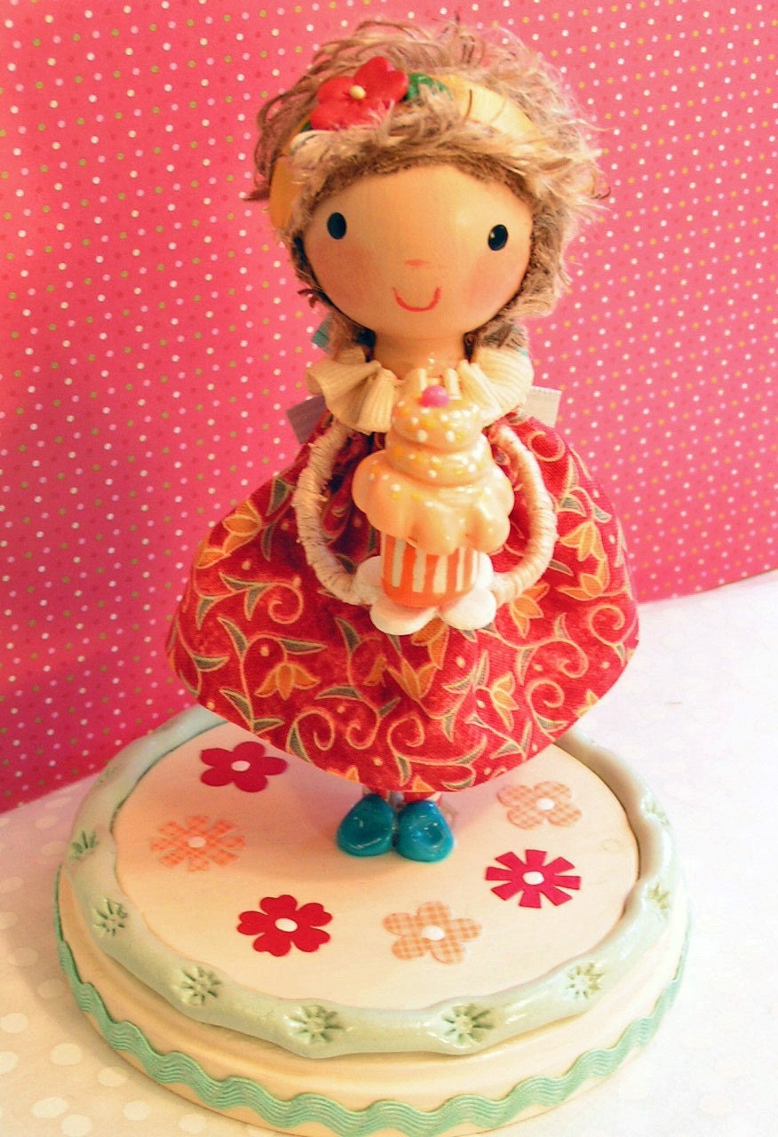 Ready to Ship- Miss Blue Shoes Cake Topper