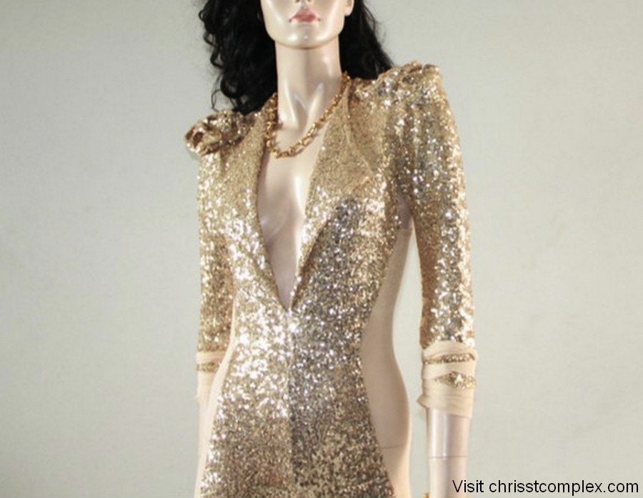 Catsuit Gold Sequin K Pop Super Hero Cosplay Costume Fashion Bodysuit - Unique Fashion - SPECIAL ETSY PRICE