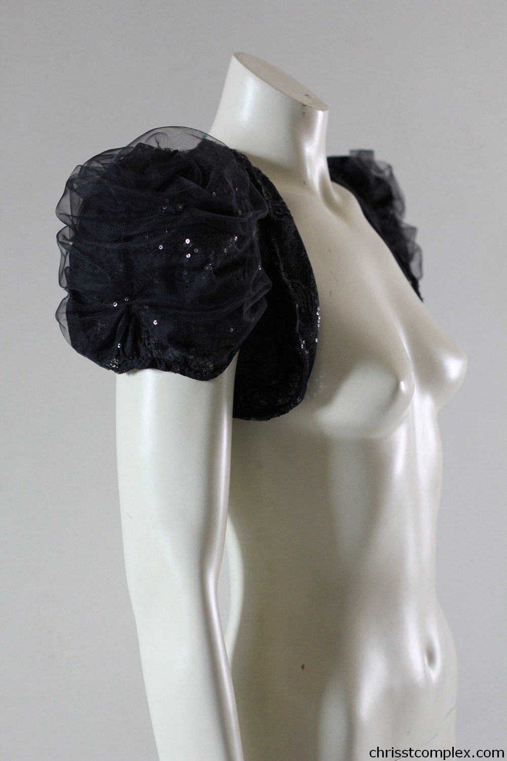 Bride Shrug Lingerie Bolero Sheer Jacket Bridal Wedding Steampunk lace  - Glamorous  Chrisst SPECIAL ETSY PRICE