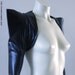 Bolero Shrug Pvc Black pointy Shoulders Long sleeve Goth Gothic Punk Fetish Chrisst Lady Gaga Unique Fashion SPECIAL ETSY PRICE