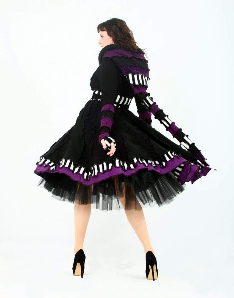 Upcycled Black Coat - Reserved for Nanette