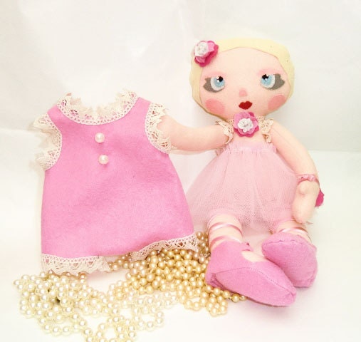 Art Doll Pattern PDF DIY " Doll  Ballerina  VIOLET"  free shipping(send for e-mail)