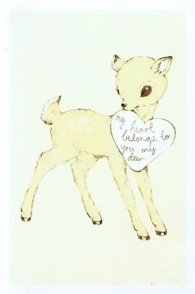 to you my deer illustration print (small)