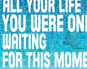 Beatles Lyrics BLACKBIRD Contemporary Greeting Card Word Art Prints 5x7 Motivational