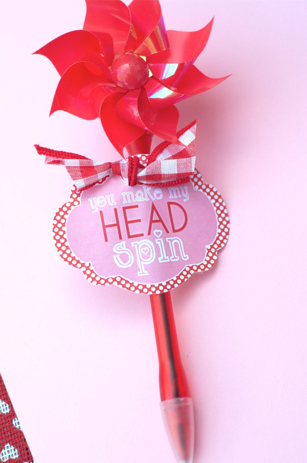 You Make My Head Spin PRINTABLE Party Valentine Tag by Love The Day Il_570xn