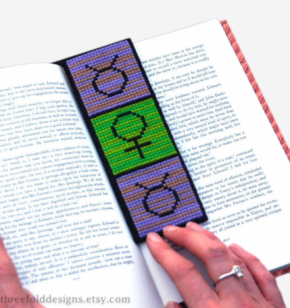 Taurus Cross Stitch Kit Astrology Zodiac Bookmark