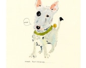 Print Dog Man's Best Friend Giclee Print illustration 8x11