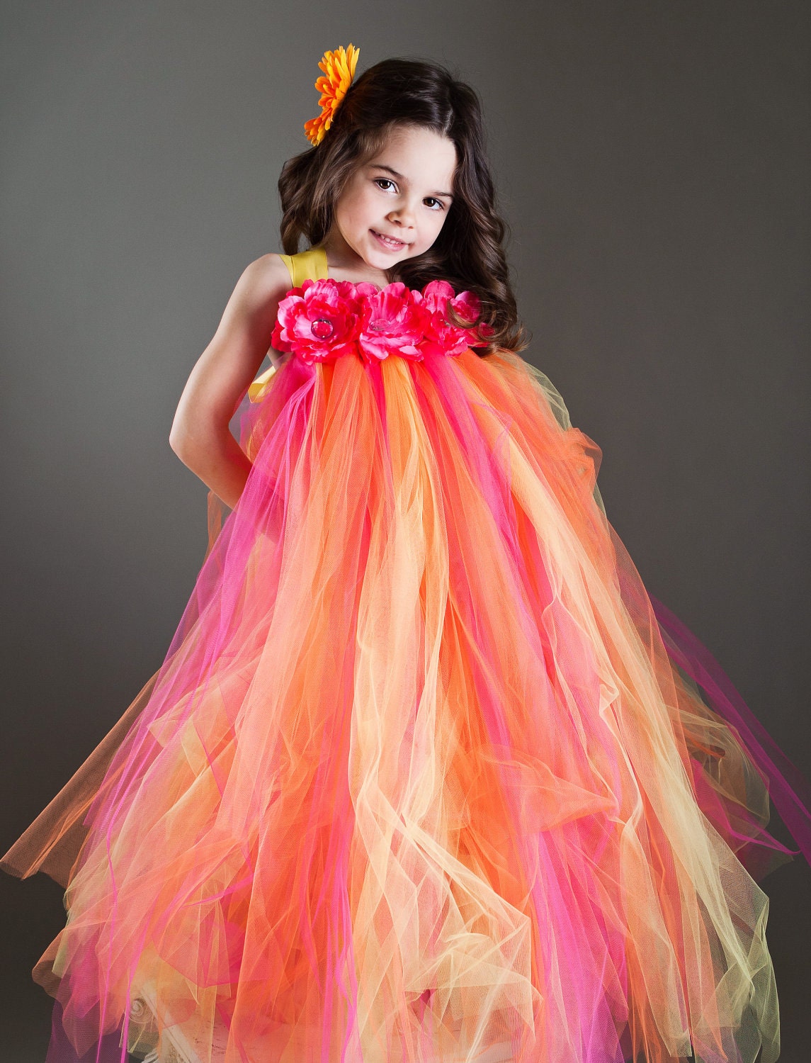 Summer Breeze Flower Girl Tutu Dress