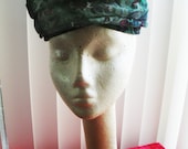 Royal Brocade Vintage Cloque Hat -  Mad Men style