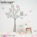 Owl Tree Wall Decal for your modern nursery - Bird Tree Wall Sticker - 0039