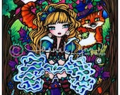 Alice In Wonderland Fantasy Art Illustration 8x10 Print Hannah Lynn