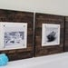 Set of 3 Xtra Large Dark Stained Plank Frames for 8x10