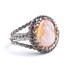 Vintage Carved Cameo Ring - Silver Tone Size 7 Costume Jewelry / Wire Wrapped