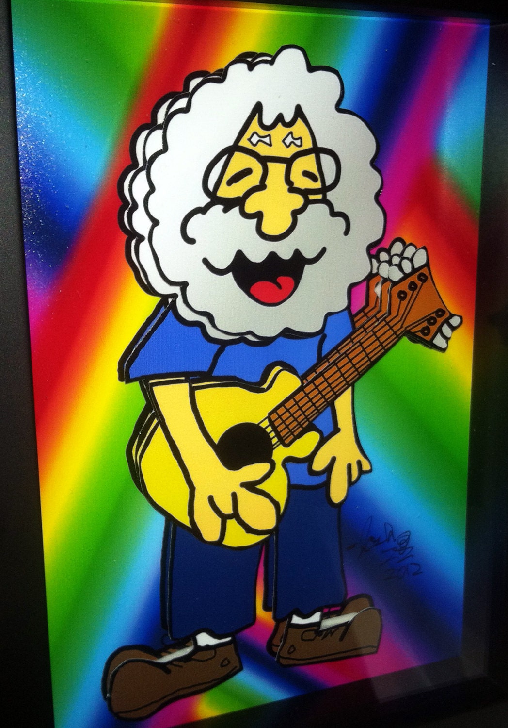 The Grateful Dead Art Jerry Garcia Art 3D Pop Art Print